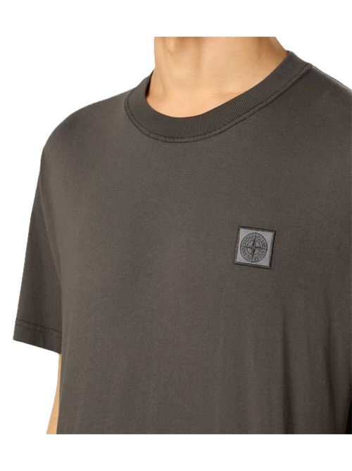 T-shirt a manica corta in jersey di cotone Stone Island | L2S15 2100026 S0057V0065 CHARCOAL